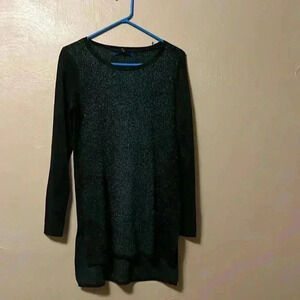 Apt 9 nwt Small Green/Black Sparkle Tunic Style